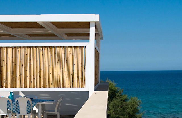 House immersed in the sea