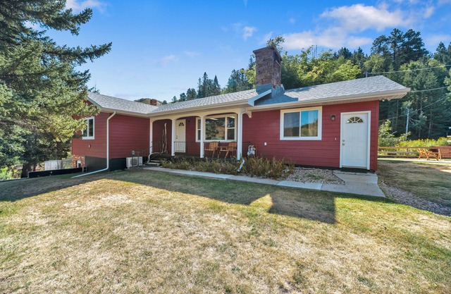 In Deadwood, across from gaming, trolley, and Mickelson Trail.