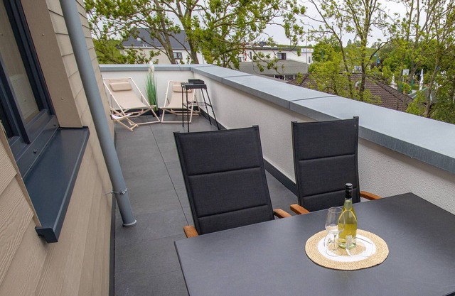 In love with the sea - penthouse with sauna. Roof terrace. Family-friendly. Dogs.