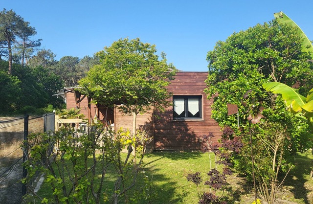 In Mimizan-plage sud, small wooden house facing the forest, 2km from the ocean