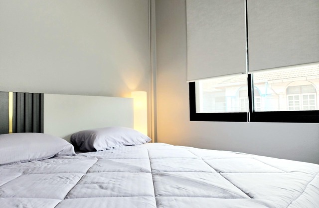 In the central of the city, close to convenience stores and transportation hubs.