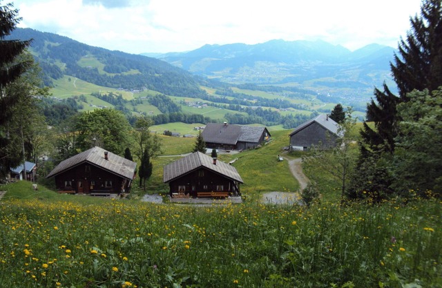 In the middle of the skiing and hiking area Bödele