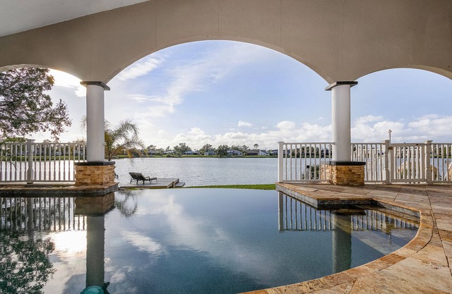 Infinity Pool LARGE Home on Fishing Lake — ALL NEW —Fall Winter 25-26 Available