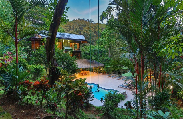 Jungle Roost, a beautifully appointed 4 story jungle house close to the beach