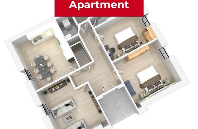 Komplette Wohnung Nähe Autobahn - Apartment 1