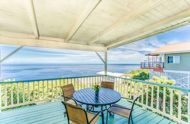 Kona Paradise - Stunning Ocean Views from Lanai - Captain Cook, Hawaii