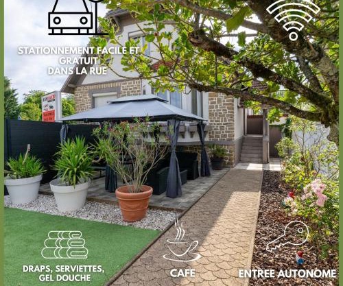 La maison des Ducs, terrasse, BBQ, Proche centre