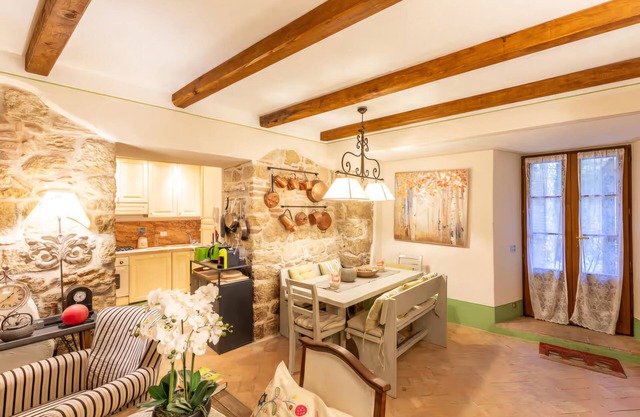 La Terrazza, Cetona, Tuscany, historic stone house with garden.