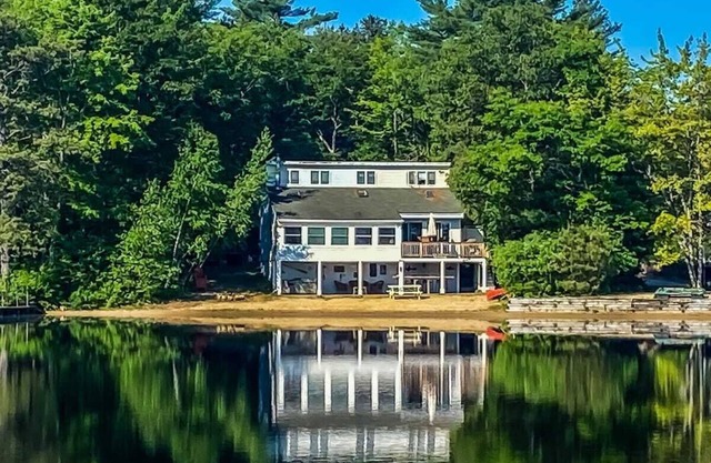 Lake Home with Private Beach and Hot Tub