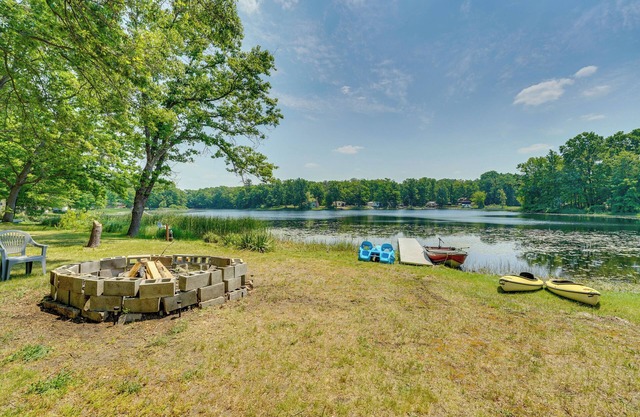 Lakefront Brohman Retreat w/Dock & Fire Pit!