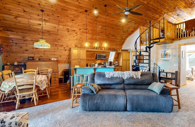 Lakefront gem w/ private pool, dock, outdoor firepit, & foosball + water views