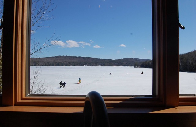 Lakefront Home Escape situated in quiet cove on Brant Lake