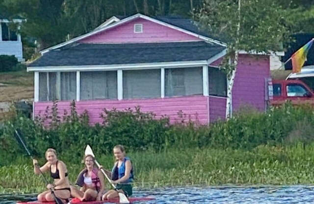 Lakefront Pink Cottage