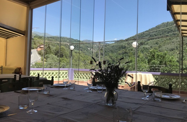 Large house (sleeps 6-40) in middle of a charming Italian village on the border