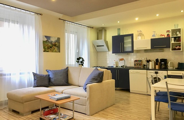 Large-quiet-safe Apt Blue in Heart of Old town -AC+DRYER+Blackout Shutters+WIFI!