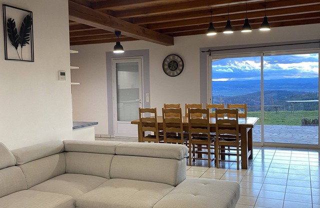 Large recent house with view