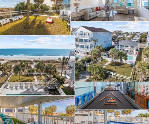 Lavish Accessible, On Ocean, 4 King Beds, Huge Private Pool, Yard, Spa, Patio, BBQ, & Game Tables
