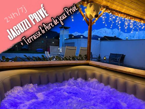 Le petit paradis au pied du Monte Blanco,jacuzzi privé, Rooftop,air de jeux