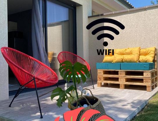 Les Jardins d'Oc - Wifi, Terrasse et Jardinet - Appart T2 neuf