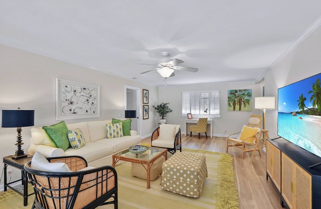 Located in Sea Palms with community pool