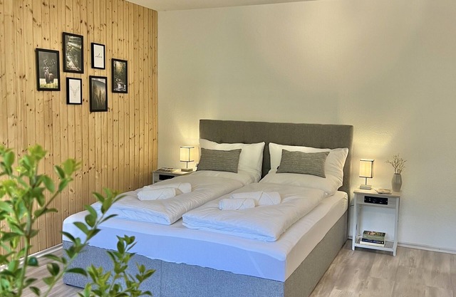 Located on hiking trails - with terrace and box-spring bed