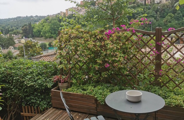 Lovely apartment overlooking the village of Biot
