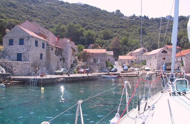 Lucica Beachfront House #1 w/A/C & WIFI on Lastovo Island