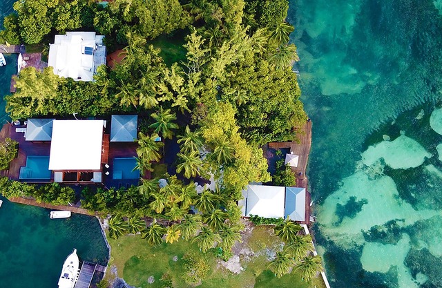 Luxurious villa on a private island