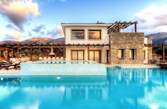 Luxury Villa Isabella with private pool and panoramic sea views, Sisi, Crete