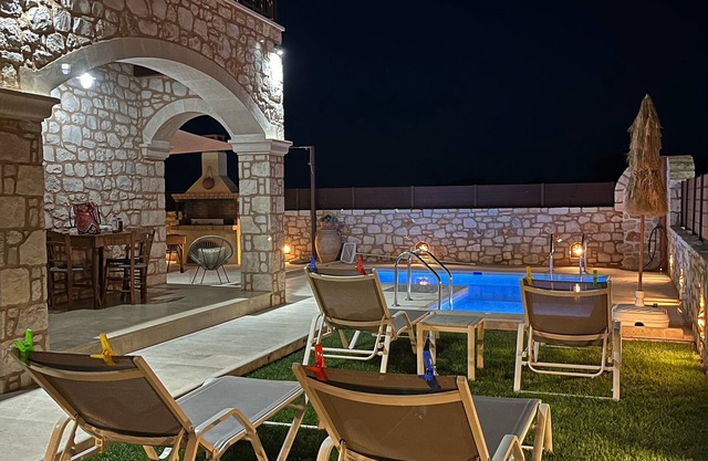 LUXURY VILLA MARVI IS A TRADITIONAL CRETA STONE HOUSE