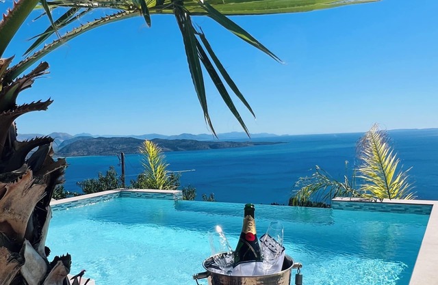 Luxury Villa Stunning Sea Views and infinity pool on the East coast of Corfu,