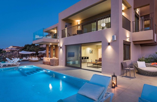 Magnificent Crete Villa | Villa Opulent Horizon | 5 Bedrooms | Spacious Terrace.