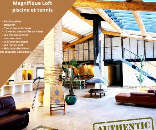 Magnifique Loft - Piscine - Tennis - Babyfoot