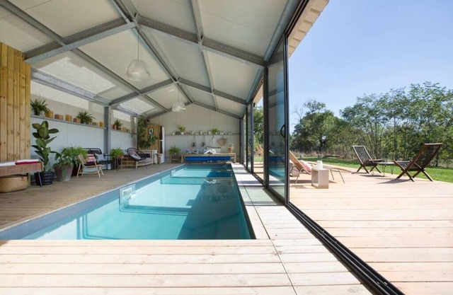 Maison de Campagne Avec Piscine Intérieure