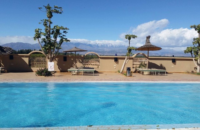 Maisonette with terrace in riad with swimming pool and farmhouse
