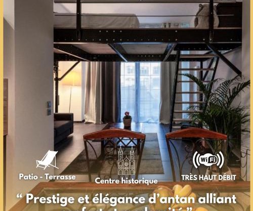 Manhattan Loft - centre - 5 mn à pied gare - parking privé - patio