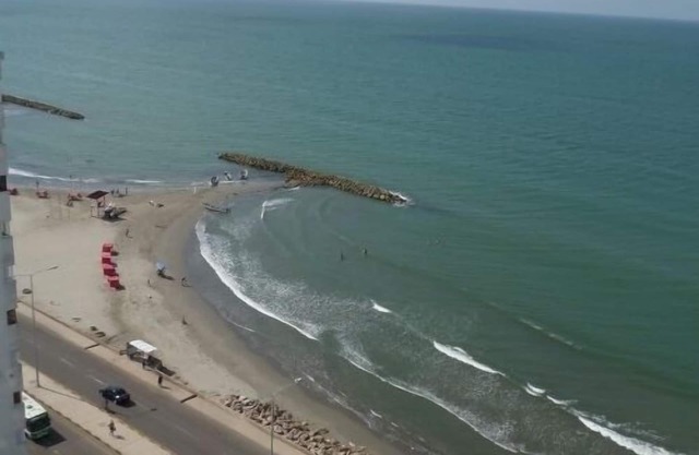 Mar del Norte, frente a la playa