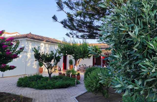 Mediterranean house with beautiful garden
