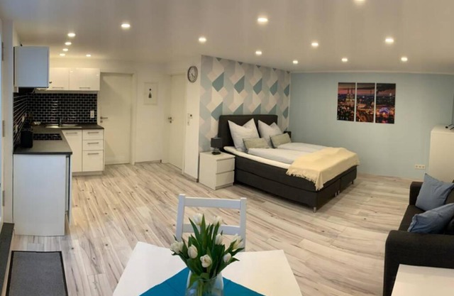 Modern apartment especially suited for business consultants I close to DT, DHL & UN Campus I reserved parking & electric car loading possible
