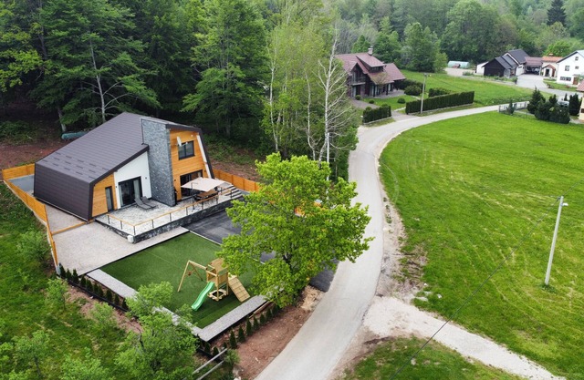 Modern designed villa with sauna in the nature park Velebit