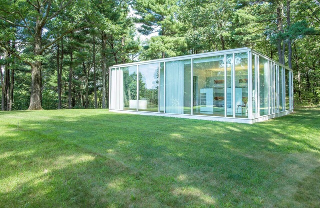 Modern Glass House designed by renowned architect Thomas Phifer