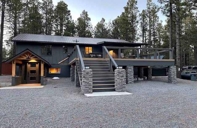 Modern, Rustic Cabin in the Pines