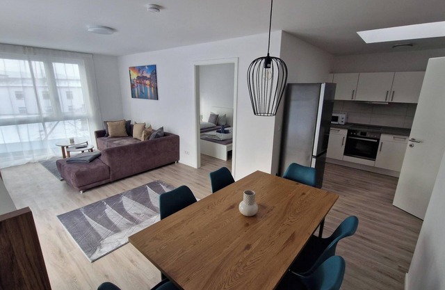 Modern vacation apartment with terrace