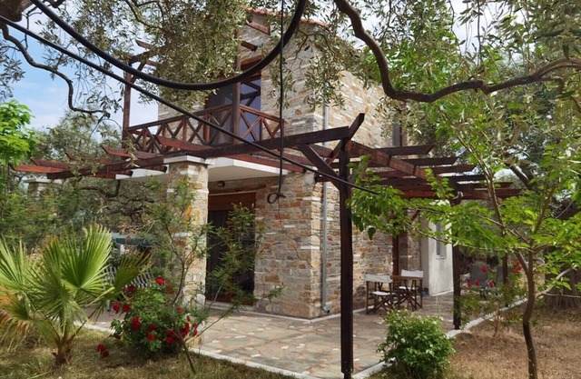 nElea stone houses, villa "palm" in bio olive grove, at Thassos Island