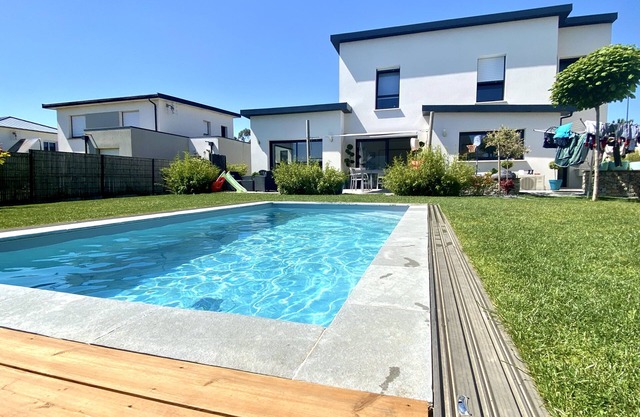 New house with swimming pool