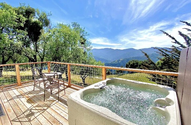 New! Soak in a Private Hot Tub while you Enjoy the Mountain Views