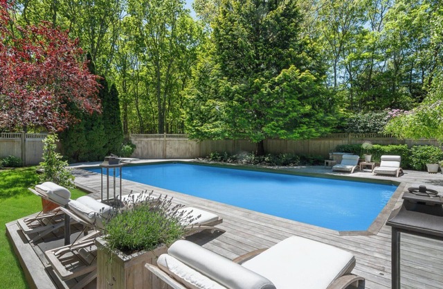 Newly renovated and ultra private Sagaponack home, centrally located,.