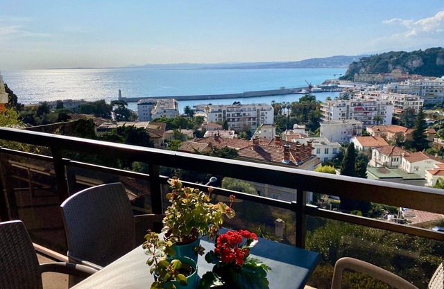Nice Mont Boron 3 rooms Luxurious Terrace magical sea view Pool and Garage