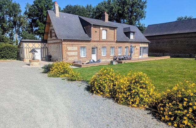 Norman country house 14 pers/15min mer. fully renovated