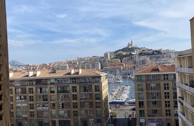 nSplendid view of Notre Dame de la Garde and the Old Port
